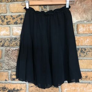 Linda Allard / Ellen Tracy Petite black silk skirt